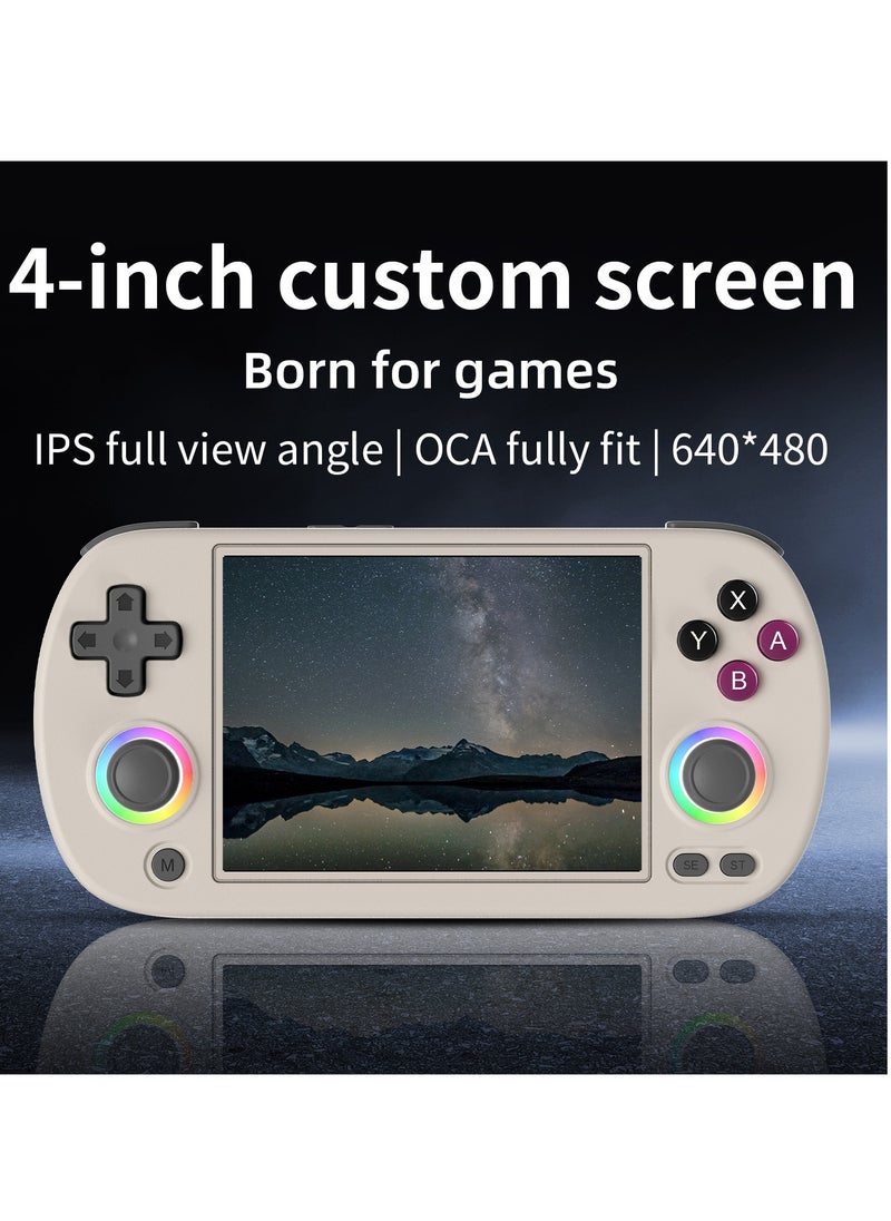 ANBERNIC  - Retro RG40XX H Portable Game Console, 64-bit, Linux, 4.0-inch IPS screen, Compatible with 5G WiFi, Bluetooth, HDMI-TV output (Grey, 64GB) - Image 1