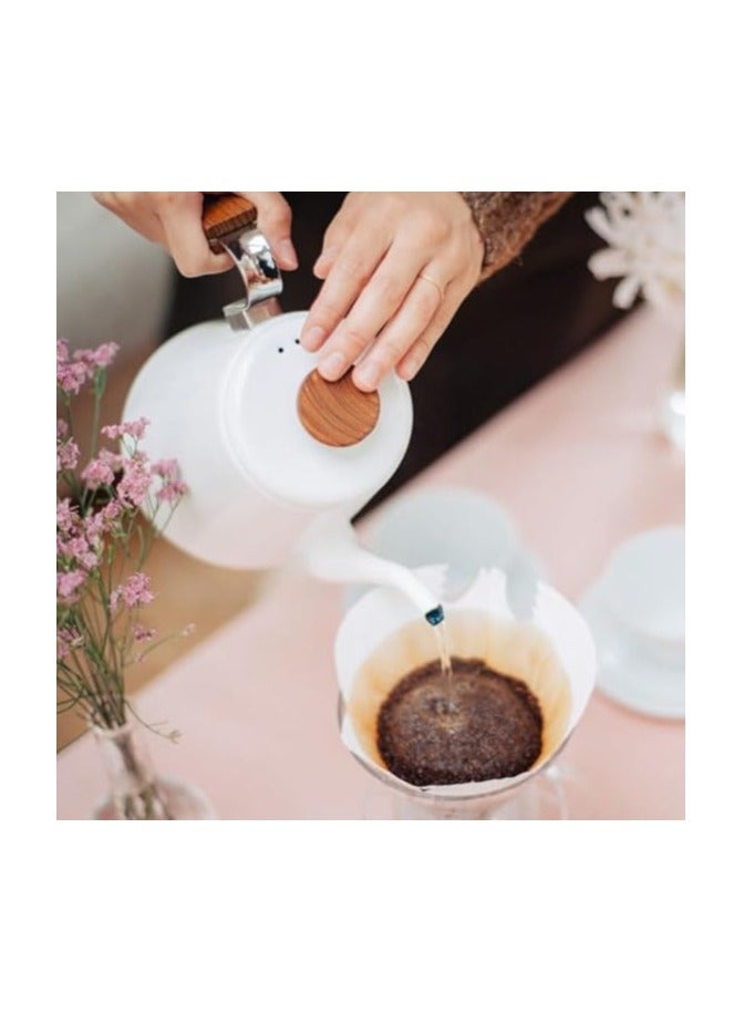Hario Bona White Enamel V60 Coffee Drip Kettle, 800ml - Image 3