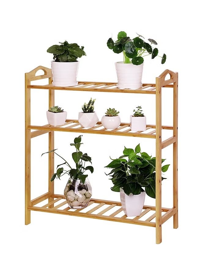 Beauenty 4-Tier Shoe Rack Organizer Natural Bamboo 67x49x23.5cm - Image 2