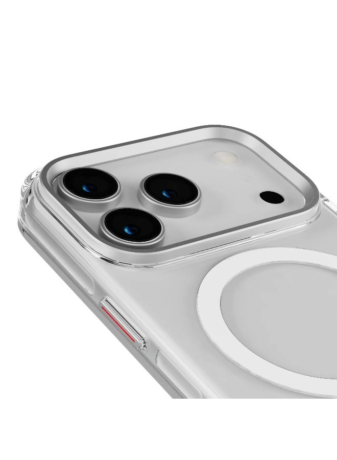 ليفيلو جراب MagSafe Allure PC الصلب لهاتف iPhone 17 Pro Max / مغناطيس قوي / مصد مقاوم للصدمات / تقنية Ever-Clear / Crystal Strength - شفاف - Image 4