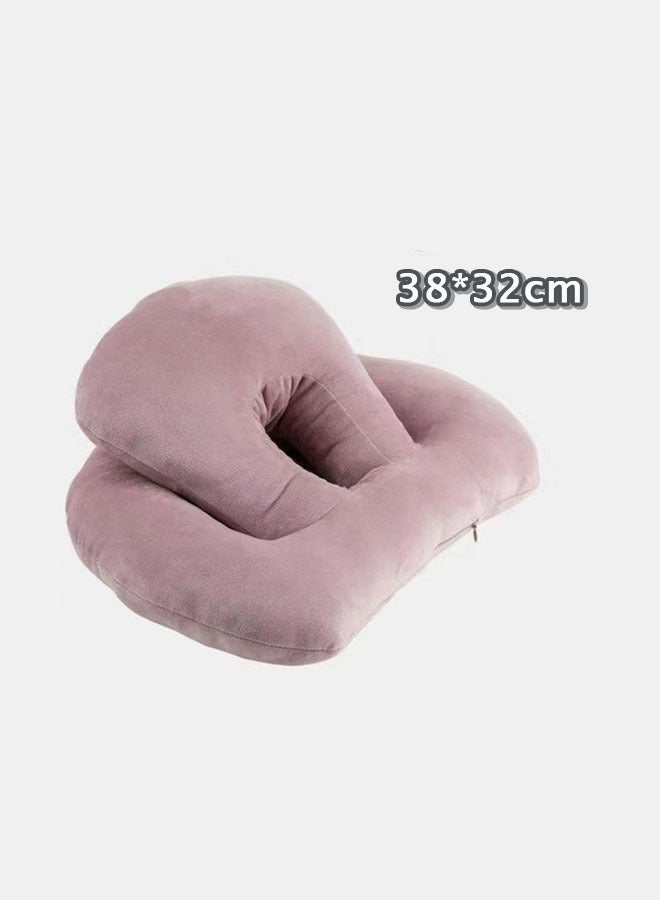 Nap Sleeping Pillow, Desk Pillow Cushion Nap Sleeping Pillow Waist Supporting for Office,  Memory Cotton Travel Nap Face Pillow Suitable for Adults and Kids (Grey)