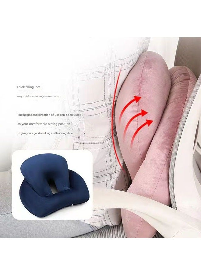 Nap Sleeping Pillow, Desk Pillow Cushion Nap Sleeping Pillow Waist Supporting for Office,  Memory Cotton Travel Nap Face Pillow Suitable for Adults and Kids (Grey)