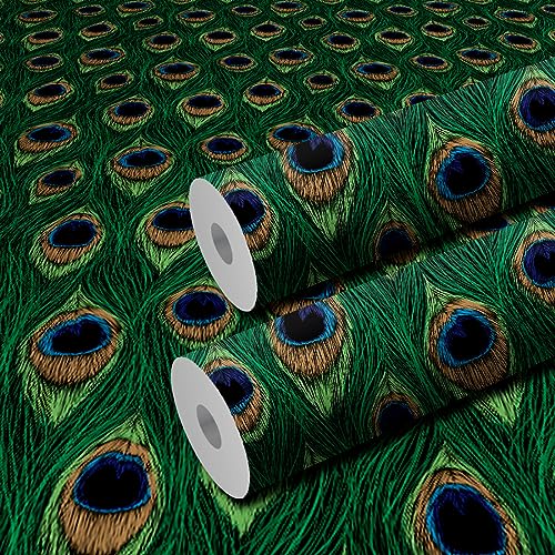 WallDaddy Pack Of 2 Wallpapers | | Wallpaper For Wall Sticker For Kitchen Wallpaper For Drawing Room And | Wallpaper For Bedroom Self Adhesive Green Wallpapers (Morepankh) - Image 1