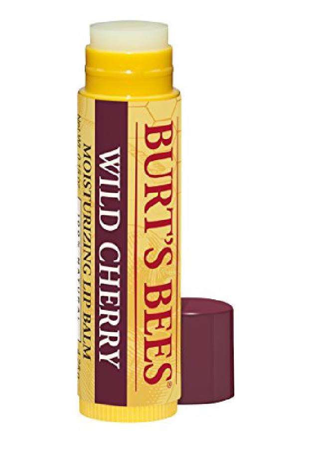 Burt's Bees 100% Natural Moisturizing Lip Balm Wild Cherry With Beeswax & Fruit Extracts 1 Tube - Image 5