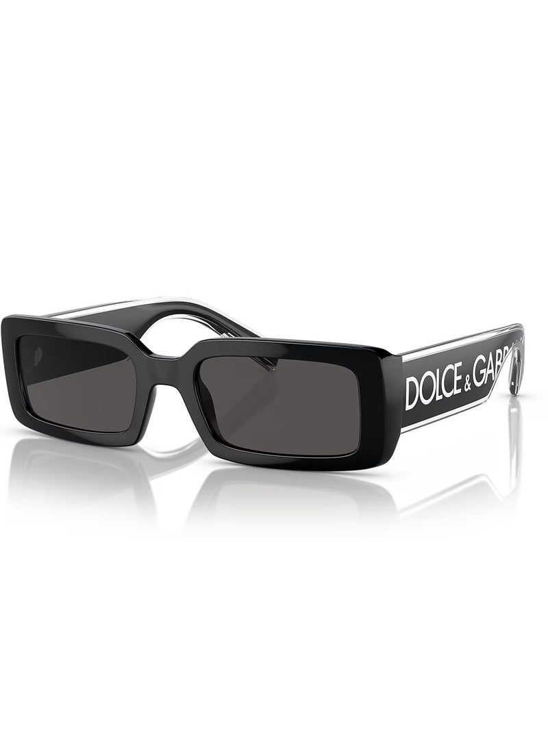 Dolce & Gabbana Women's Rectangular Shape Sunglasses - DG 6187 501/87 53 - Lens Size: 53 Mm - Image 1