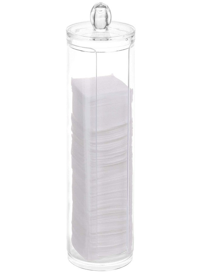 تيك بيوتي حامل وسادات قطنية من تيك بيوتي، موزع أعواد قطنية للمكياج، شفاف، أكريليك، 2.9 × 7.5 بوصة - Image 4