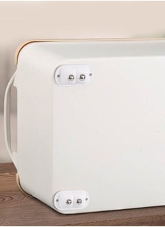 INSENSE 4-piece white mobile base washing machine wardrobe mobile base, 360 degree movement  - Image 5