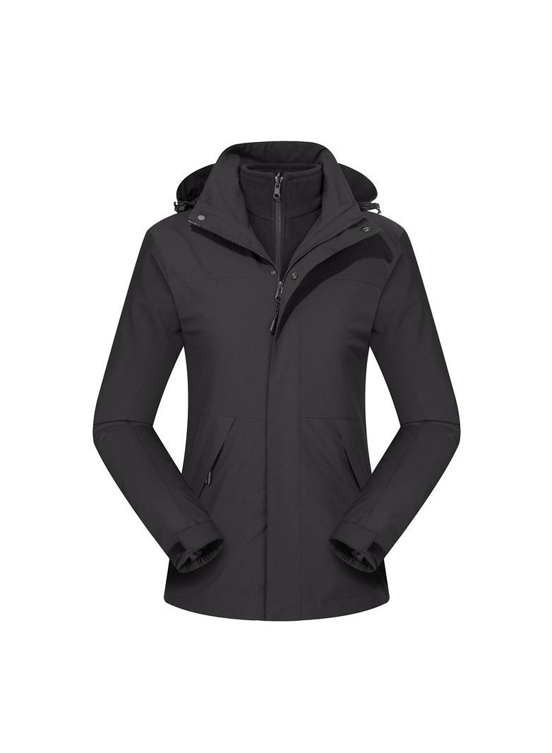 Loquat Three-in-one Detachable Two-piece Hood Waterproof Overcoat  - Image 1