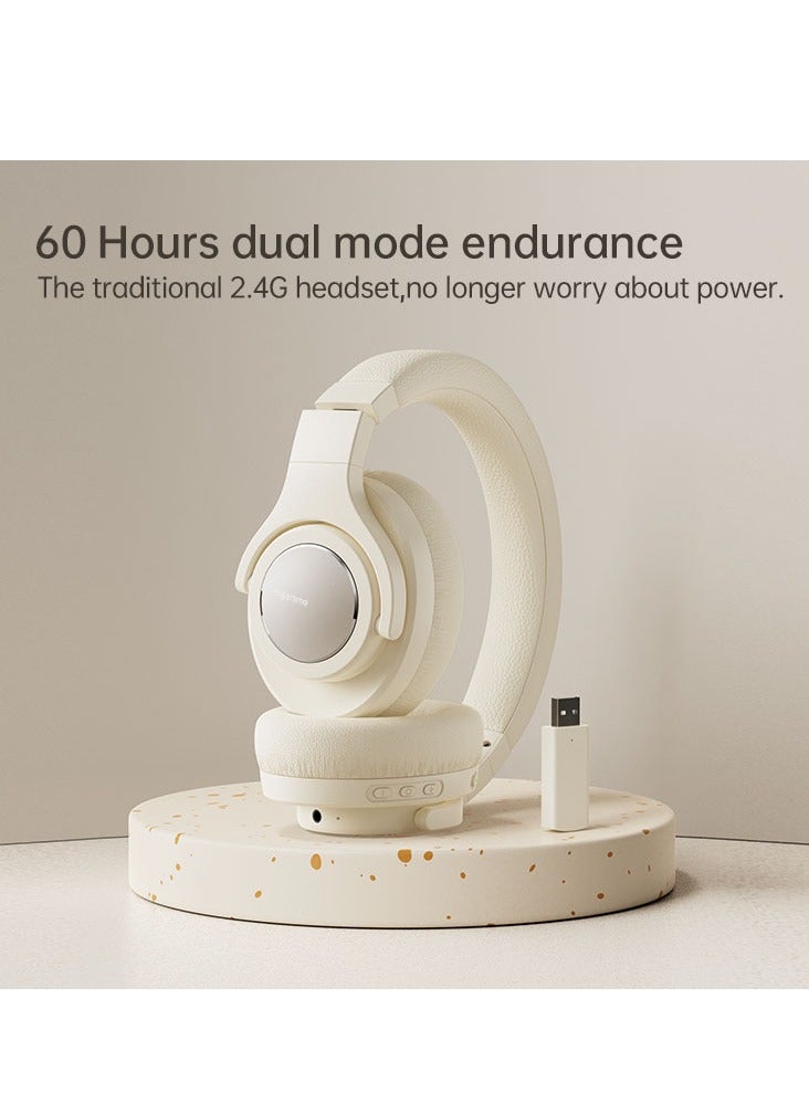 fingertime BT40NC Panoramic Sound Gaming 2.4G Dual Wireless ANC Active Noise Cancelling Over-Ear Bluetooth Headphones - Image 3