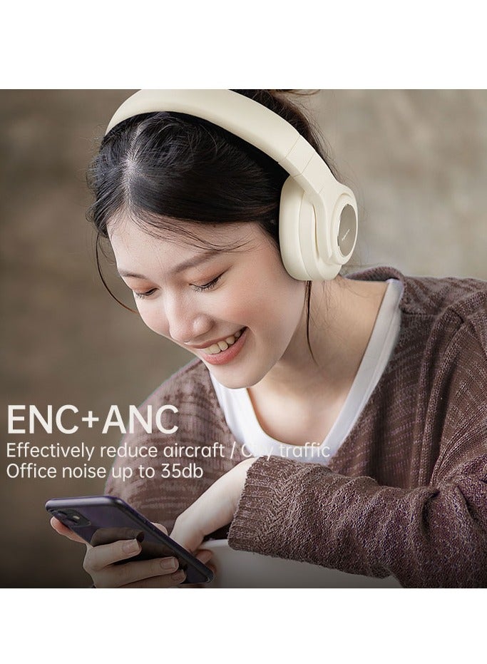 fingertime BT40NC Panoramic Sound Gaming 2.4G Dual Wireless ANC Active Noise Cancelling Over-Ear Bluetooth Headphones - Image 4
