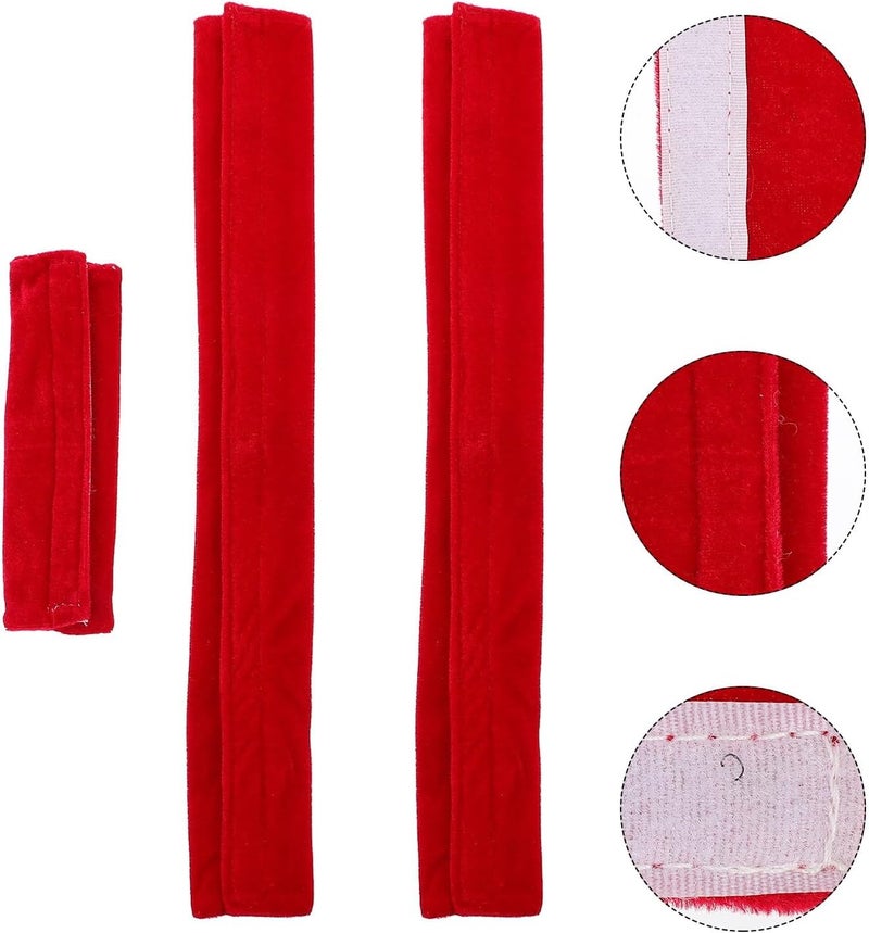 VERDANVERSE 3pcs Appliance Handle Covers for Refrigerator and Microwave Oven, Anti-Slip Oil-Resistant Burgundy Door Handle Protectors for Kitchen Appliances - Image 4
