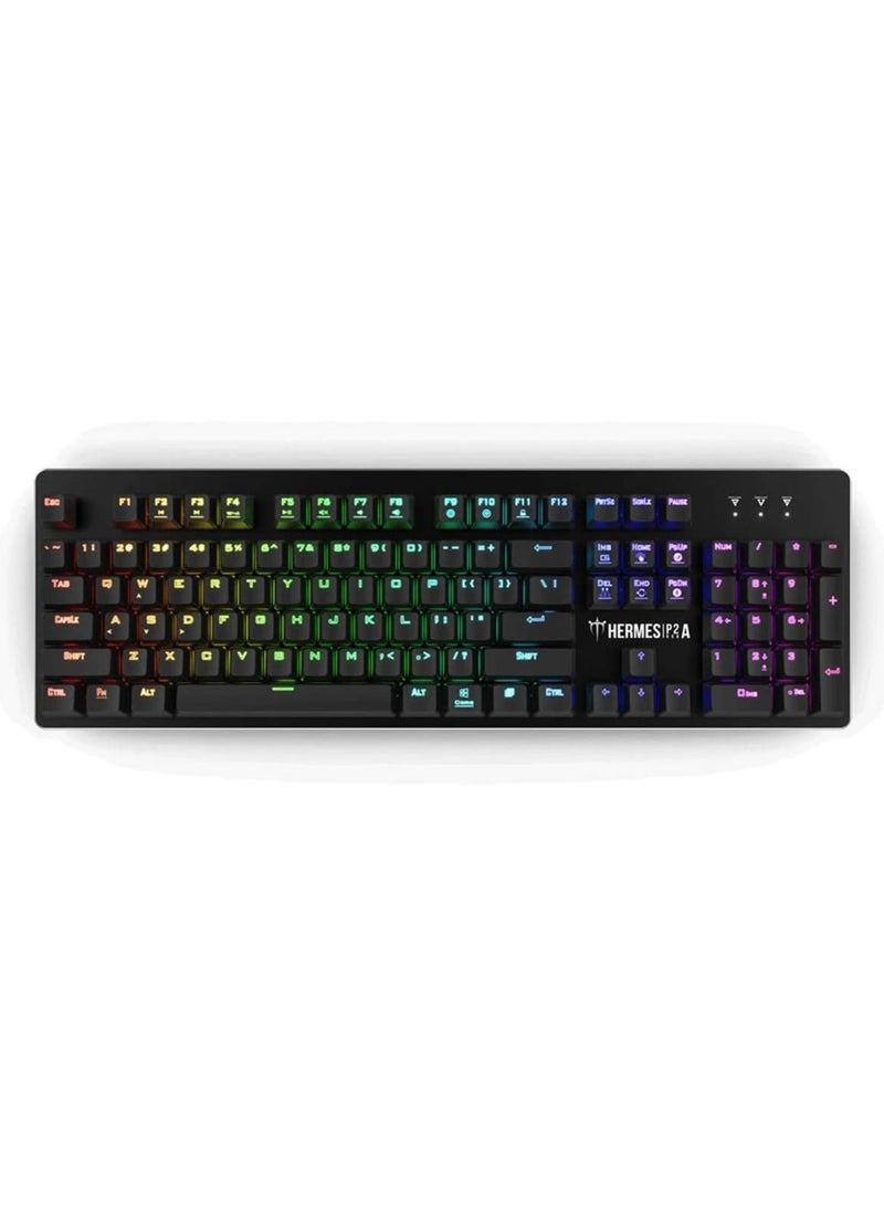 GAMDIAS Hermes P2A Full-Size RGB Mechanical Gaming Keyboard with Optical Switches, 12 Built-in Lighting Effects, 8 Multimedia Keys, 4 Lighting Effects Hotkeys and 32KB Built-in Memory (Multicolour) - Image 5