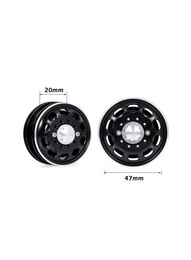 NIBEMINENT 2-Piece Trailer Front Hub 10 Spokes For 1/14 Tamiya Tractor Truck 1RM11980B-2 - Image 3
