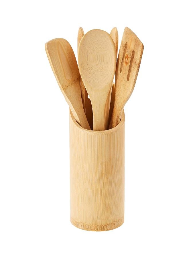Prestige 5-Piece Bamboo Kitchen Tool Set Brown 10x33.6x10.6cm - Image 4