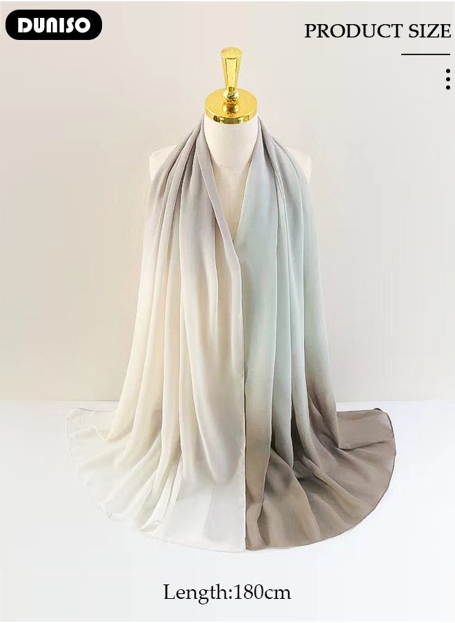 DUNISO Women's Hijab, Stylish and Comfortable Hijab Scarfs, Stretchy, Very Comfy & Good for Everyday Use, High Quality Polyester Satin Silk Hijab Doesn't Need a Pin  - Image 4