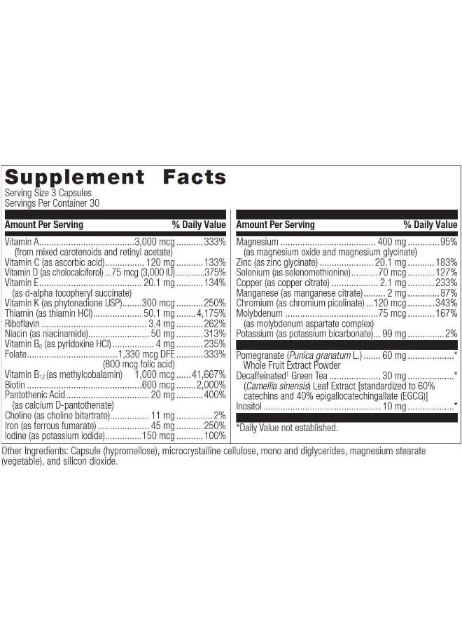 - Ultra Multi Formula With Iron, Multivitamin For Bariatric Surgery Patients, Capsule, 90 Ct