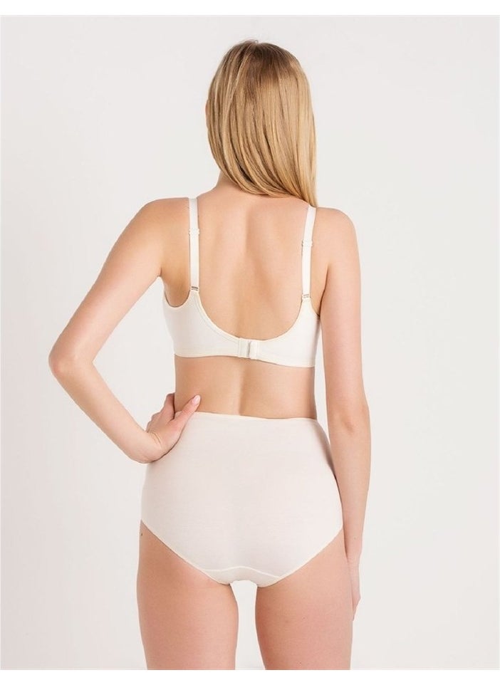 Magic Form 5761 Scalloped Lacy Thin Sponge Nursing Bra - Ecru  - Image 2