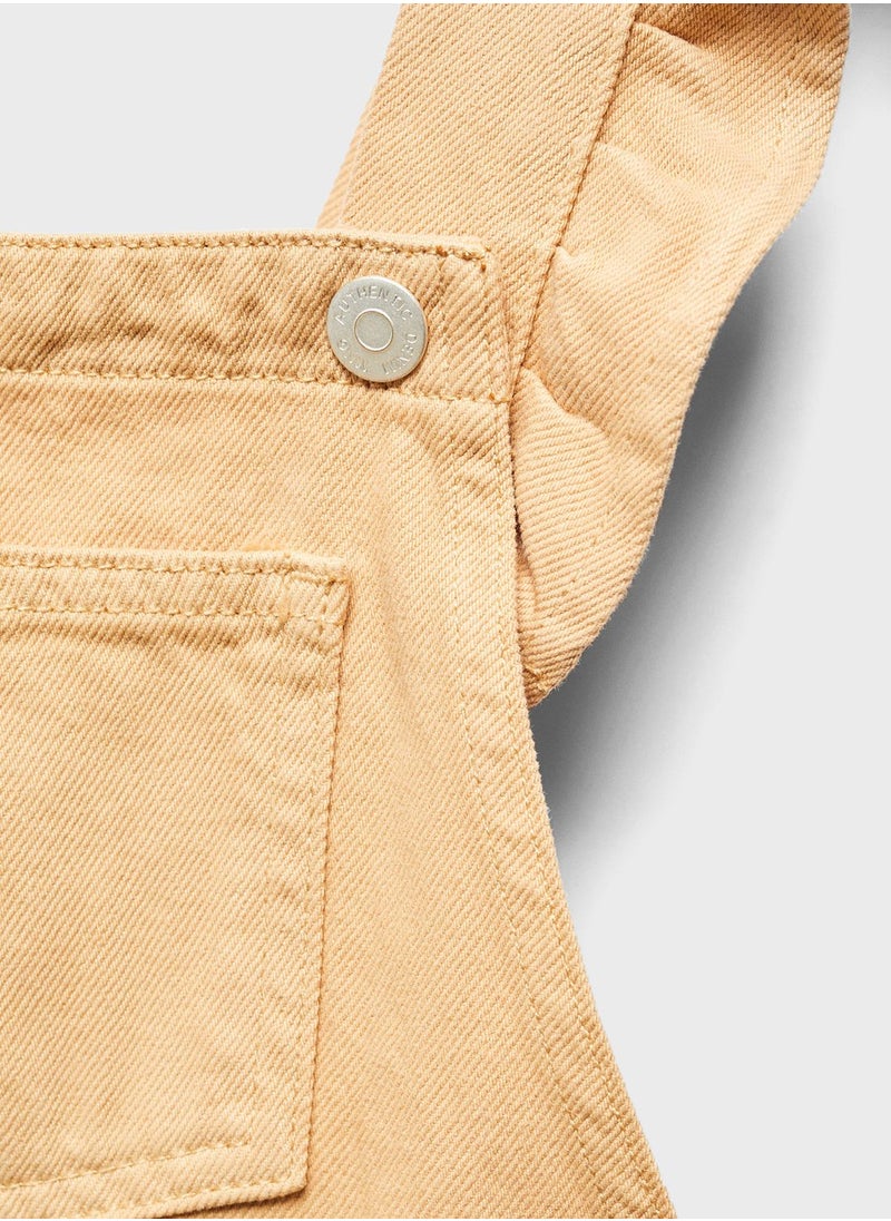 MANGO - Kids Essential Dungarees - Image 1