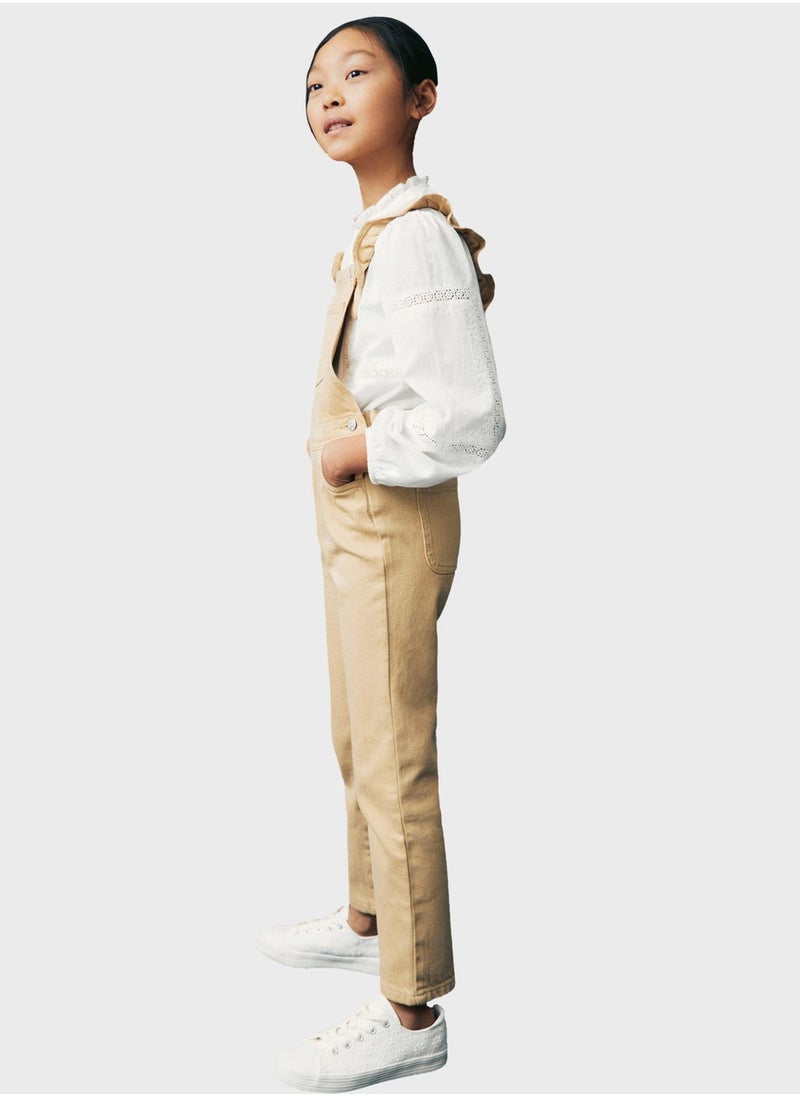 MANGO - Kids Essential Dungarees - Image 1