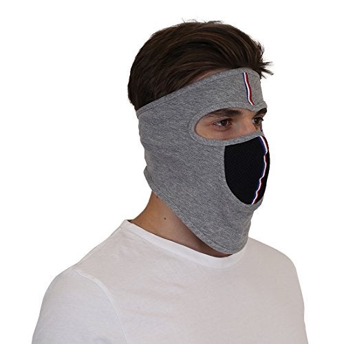 SOUL eTHICS Breathable Pure Cotton Summer Full Face Mask for Biker, For Face Protection, Summer Face Cover, Winter, Dust Protection, for helment of Bikers (Light Grey) - Image 1