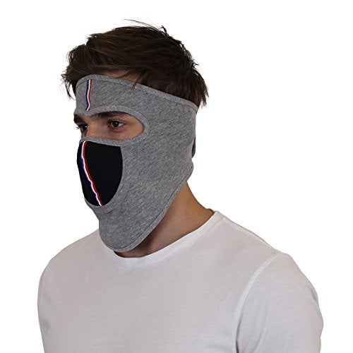 SOUL eTHICS Breathable Pure Cotton Summer Full Face Mask for Biker, For Face Protection, Summer Face Cover, Winter, Dust Protection, for helment of Bikers (Light Grey) - Image 3