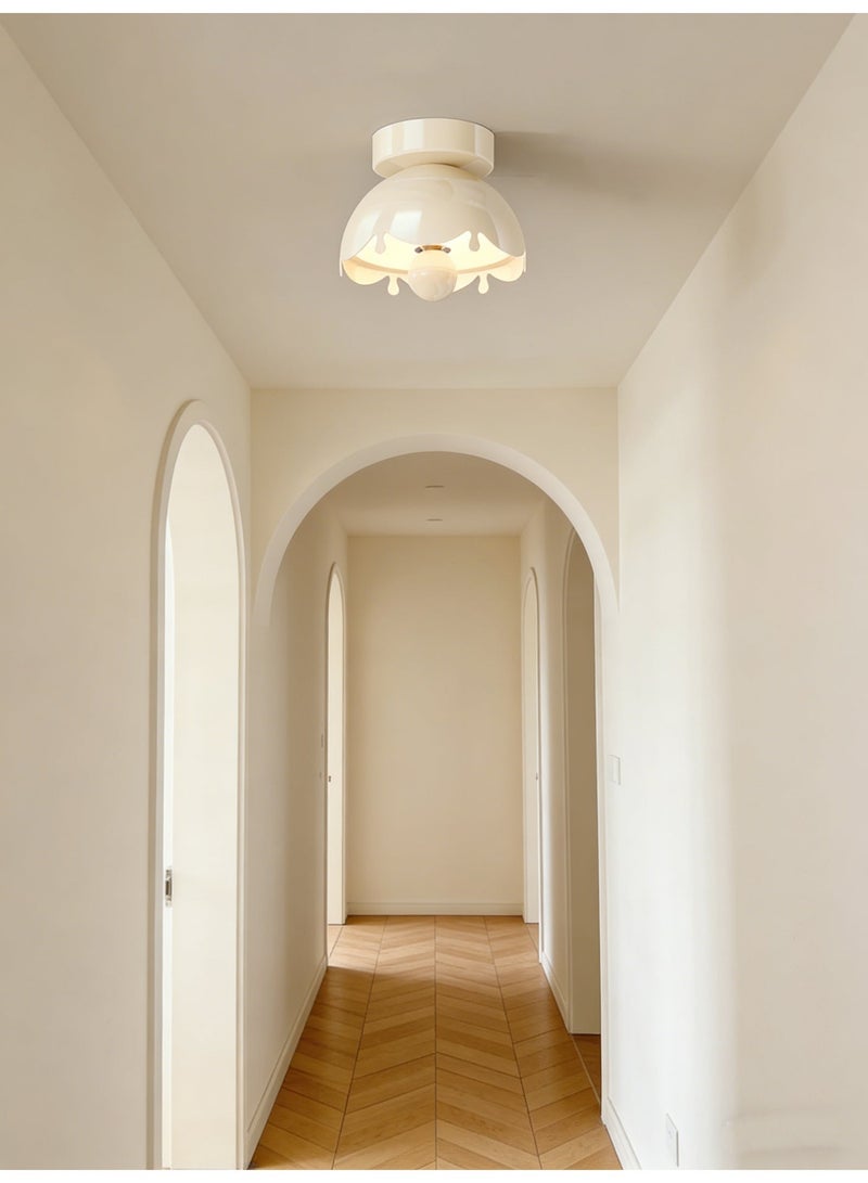 Cream-colored, water-drop-shaped, three-color-changing corridor light - Image 3
