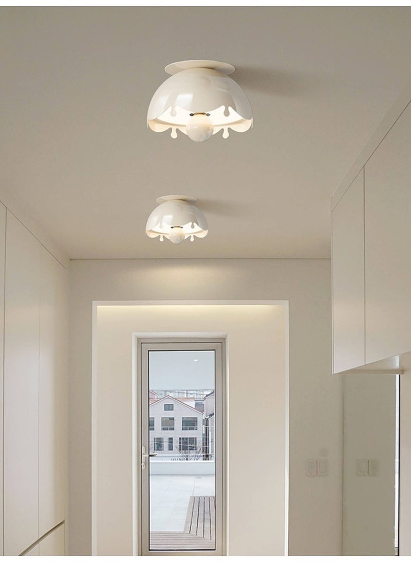 Cream-colored, water-drop-shaped, three-color-changing corridor light - Image 5