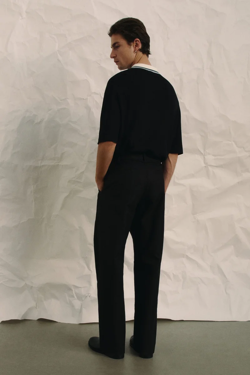 H&M Relaxed Fit Tailored linen-blend trousers