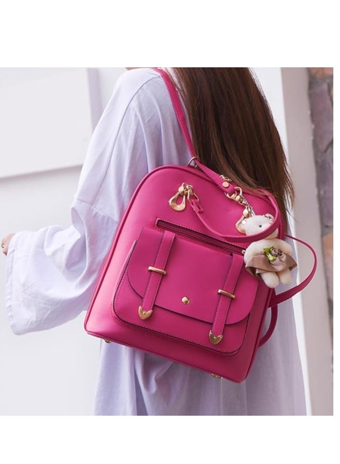 عربست حقيبة ظهر بتصميم على شكل دب لطيف وردي - Image 2