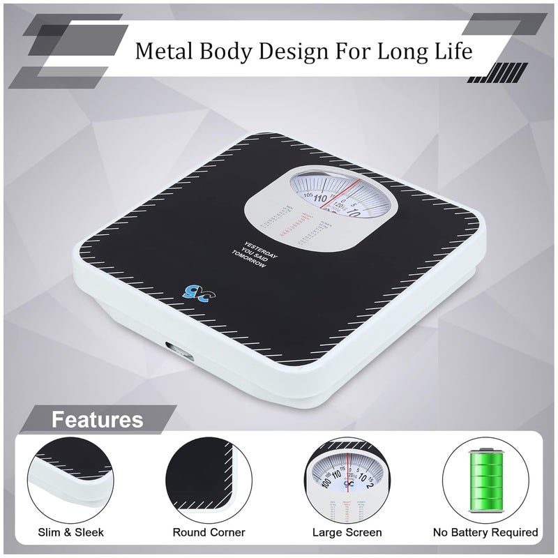 GVC Weight Scale Analogue Weighing Machine for Human Body, Home Weighing Scale Weighing Scale (Blue) - Image 4