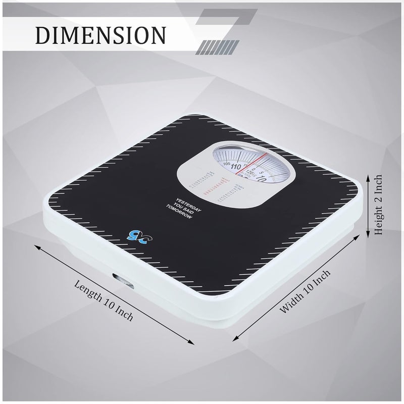 GVC Weight Scale Analogue Weighing Machine for Human Body, Home Weighing Scale Weighing Scale (Blue) - Image 3