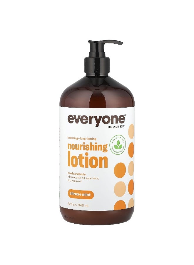 Everyone Everyone, Nourishing Lotion, Hands and Body, Citrus + Mint, 32 fl oz (946 ml)  - Image 1