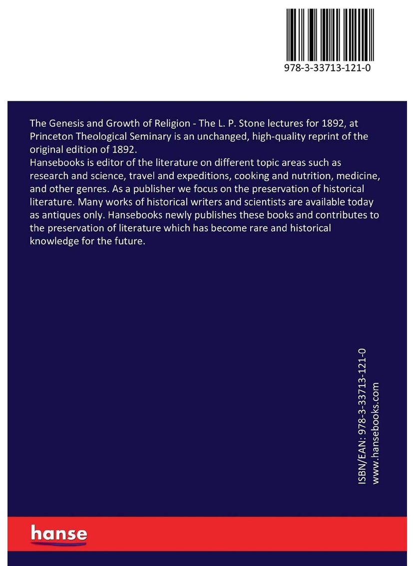 The Genesis and Growth of Religion: The L. P. Stone lectures for 1892, at Princeton Theological Seminary  - Image 2