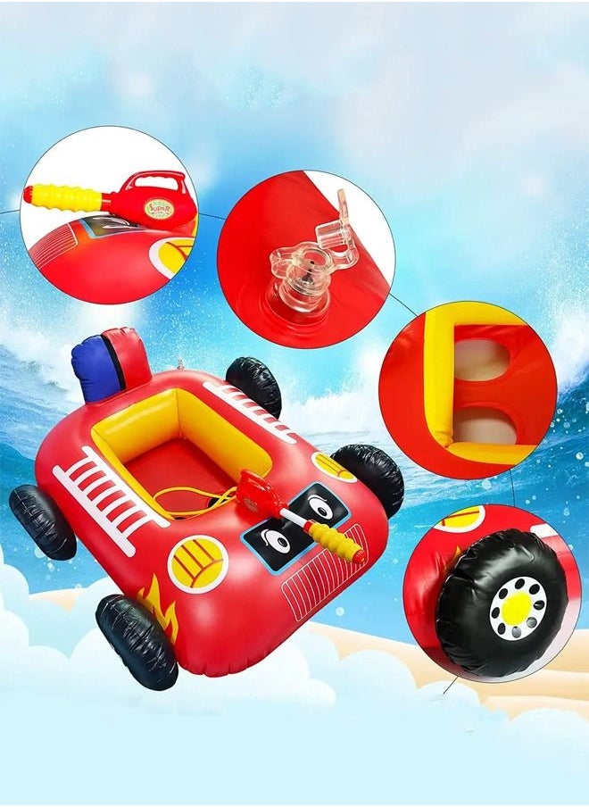 XIANGYU Pool Float For Kids Car Shape Inflatable Seat Boat With Squirt Water Gun Ride On Raft Toy For Children Summer Beach Pool Party  - Image 4