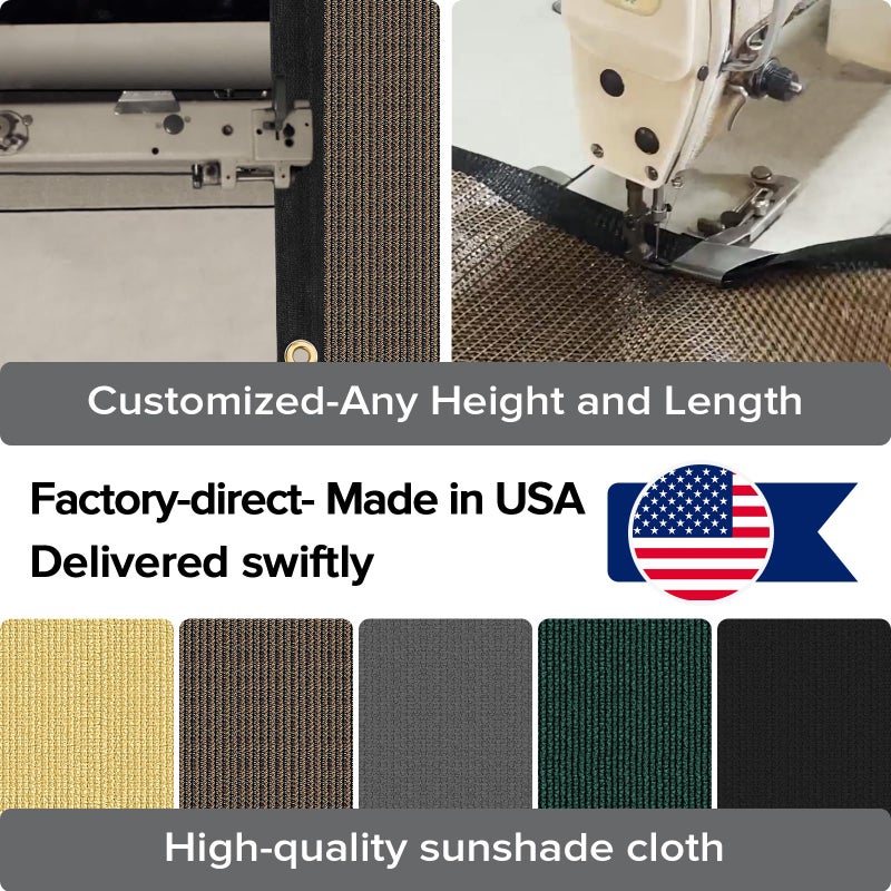 Cisvio 6ftx50ft Fence Privacy Screen Heavy Duty 170 GSM Windscreen & Dustproof Fabric Privacy Screen Covering Mesh Fencing for Outdoor Patio, Balcony, Pool Deck, Brown - Image 2