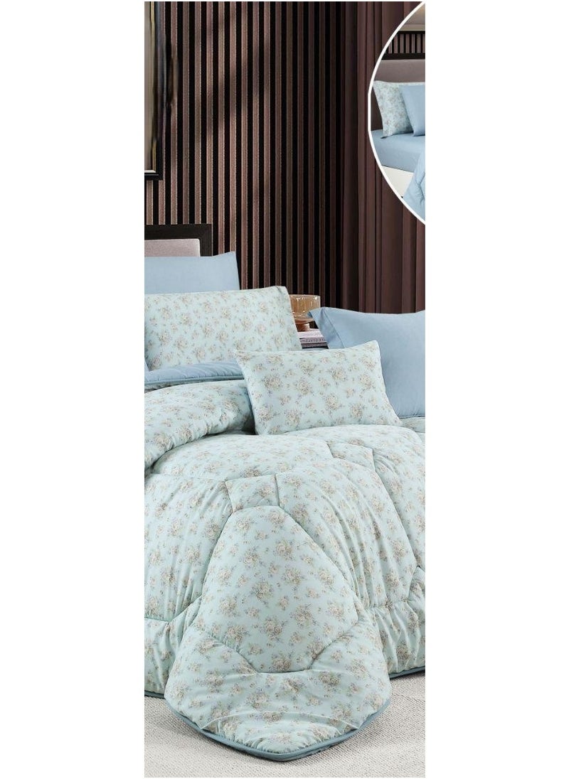 LOVERA 8 Pieces King Size Comforter Set, Soft and Durable Fabric, Modern Pattern  - Image 3