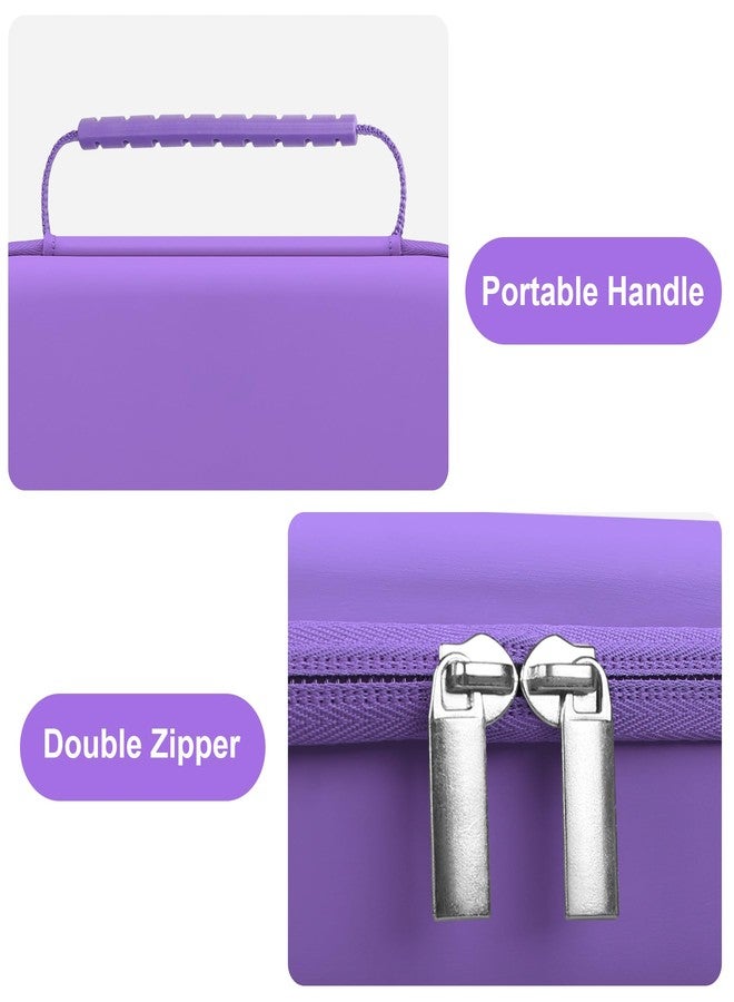 Canboc Travel Case for Portable Handheld Inhaler Nebulizer, Home Compression Nebulizer for Adults and Kids, Mesh Pocket fit Packets of Medication or Other Essentials, Purple (Case Only - Image 5