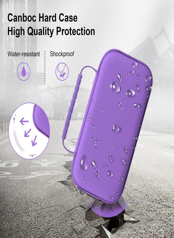 Canboc Travel Case for Portable Handheld Inhaler Nebulizer, Home Compression Nebulizer for Adults and Kids, Mesh Pocket fit Packets of Medication or Other Essentials, Purple (Case Only - Image 4