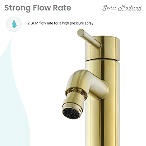 Swiss Madison Well Made Forever SMDF81BG Ivy Bidet Faucet in Brushed Gold - Image 3