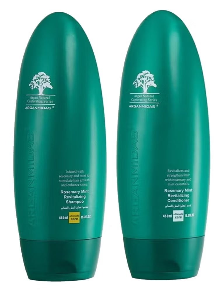 Arganmidas Rosemary Mint Revitalizing Shampoo & Conditioner - Image 1