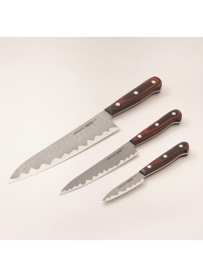 Samura Stainless Steel Knives Set 3Pcs - Image 1