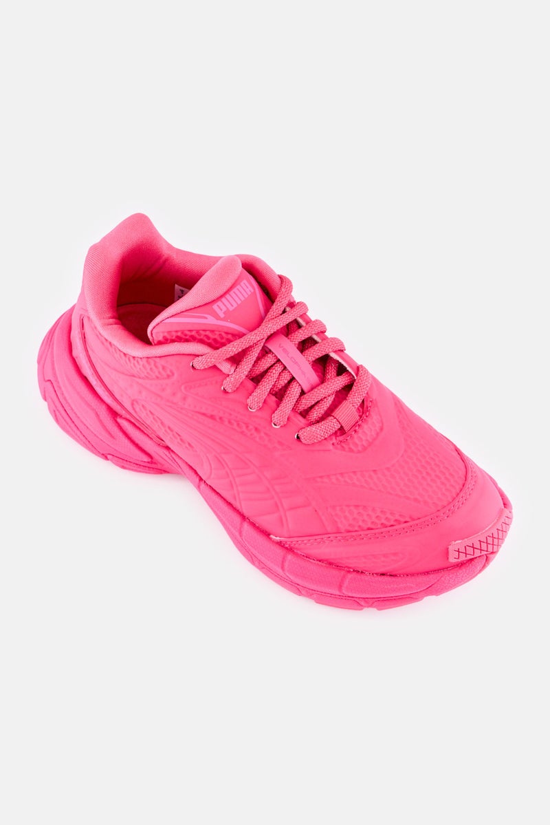 PUMA Kids Boy Velophasis Vacuum Lace Up Outdoor Shoes, Pink - Image 1