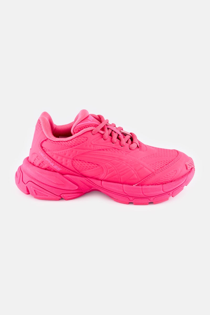 PUMA Kids Boy Velophasis Vacuum Lace Up Outdoor Shoes, Pink - Image 3
