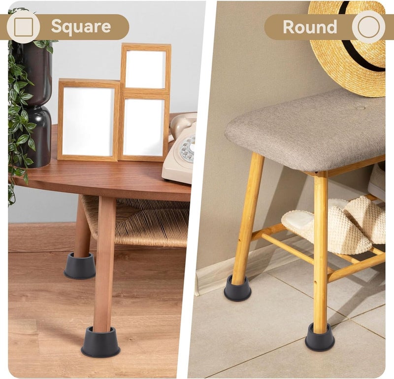 6pcs Round Furniture Risers, 2.8in Round Bed Lifts Risers Sofa Risers Table Risers Bed Support Legs Desk Riser Blocks for Desk Leg Table Couch Sofa Chair Bed - Image 3