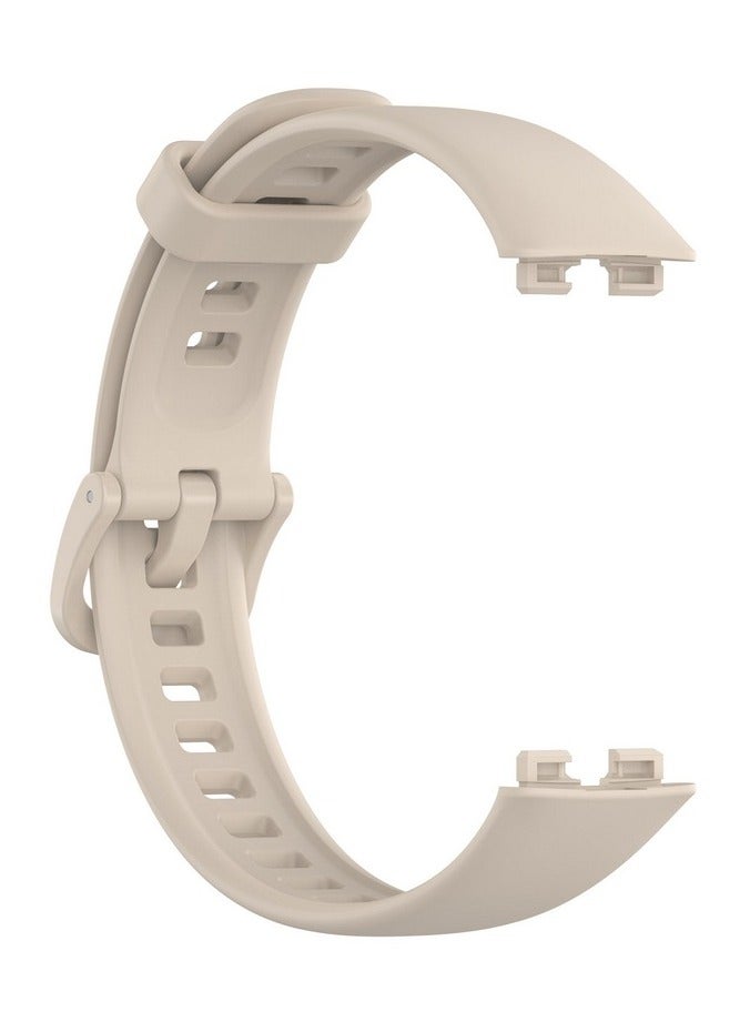 Huawei Band 8 / Huawei Band 9 Watch Band for Men Women Sport Watch Strap Lightweight Silicone Replacement Band (Ivory white) - Image 3