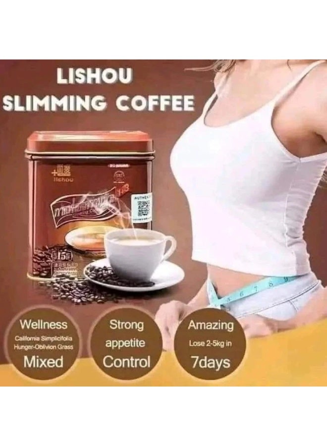 Lishou Original Slimming Coffee 3 in 1 Weight Management Coffee | 15 Sachets x 10g | Fat Burning & Metabolism Support - Image 5