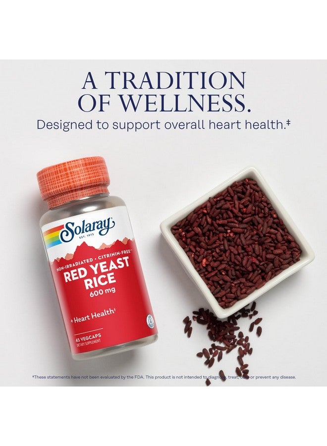SOLARAY Red Yeast Rice 600mg System Support, Non-Irradiated & No Citrinin, Lab Verified, 120 VegCaps - Image 3