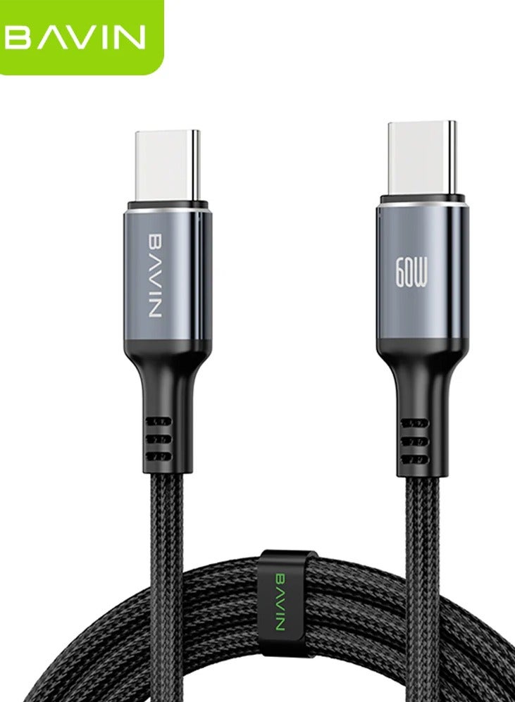Bavin Bavin CB335 Fast Charging 60 W Aluminum Alloy Data Cable Wth 1.2 Meter Thicker Wire Material For C-Type C  - Image 1