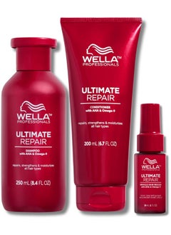 Wella Professionals Wella Professionals trio ultimate repair (SHAMPOO / CONDITIONER / MIRACLE BOOSTER) Holiday Kit  - Image 2