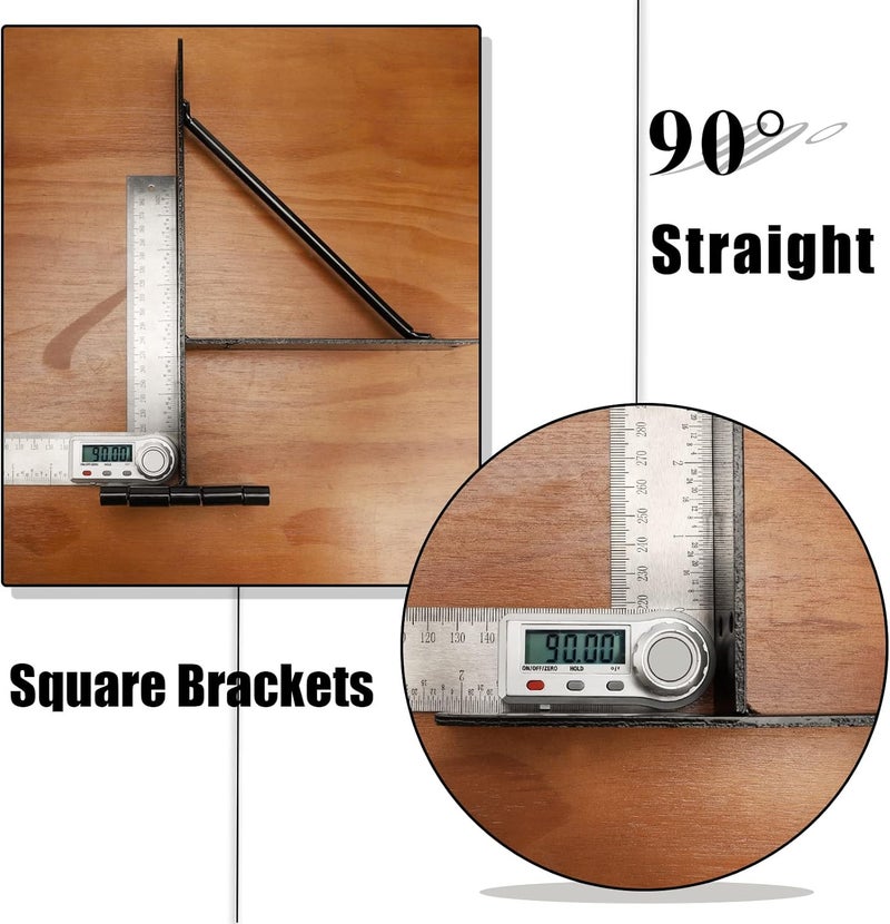 MOFEEZ Corner Brace Bracket No Sag Kit for Shed Doors, Driveway Gates, Corral Gates, Wood Windows - Image 3